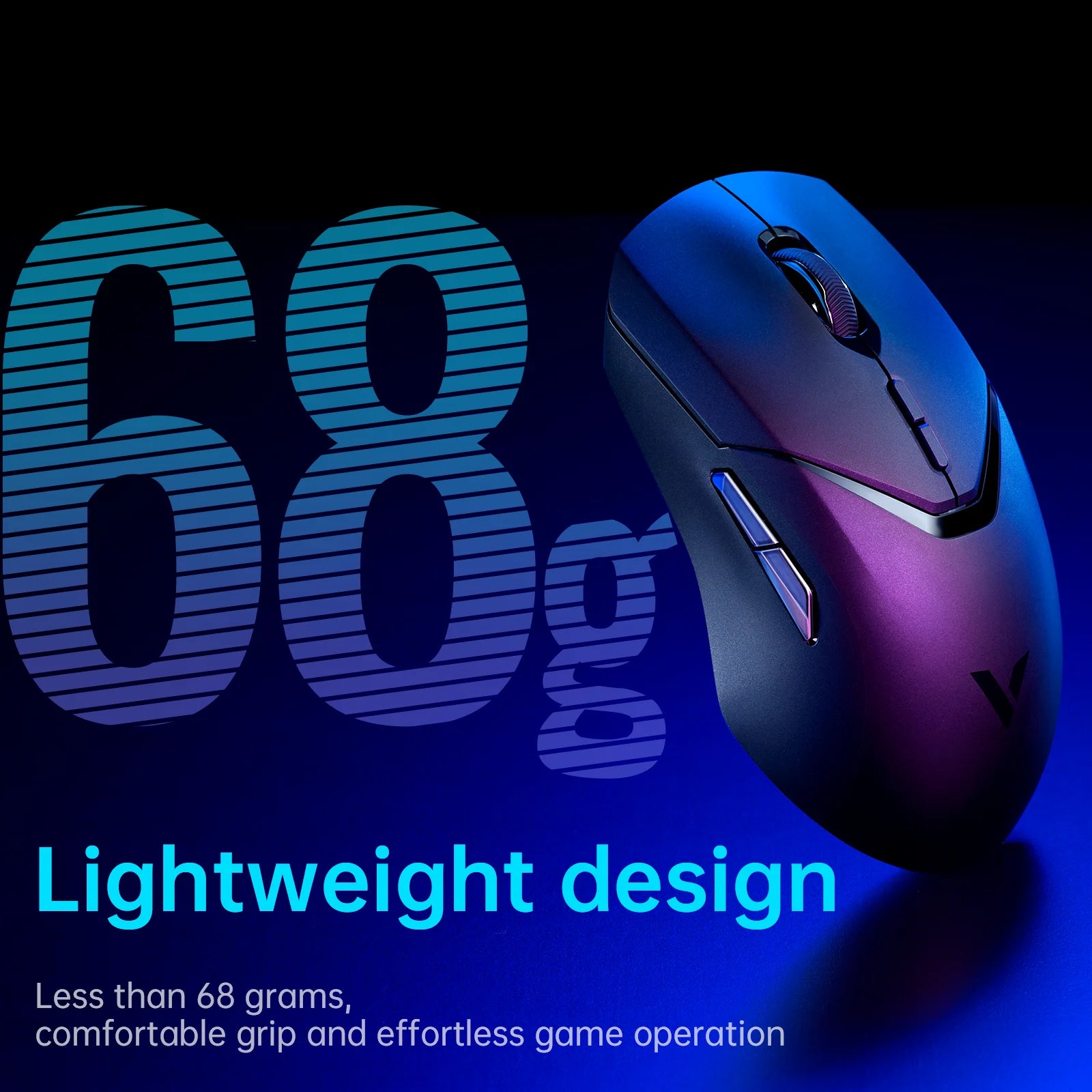 VT9PRO PAW3398 Wireless Gaming Mouse 26000DPI 68G Lightweight Wired Wireless Mouse 160H Super Long Battery Life