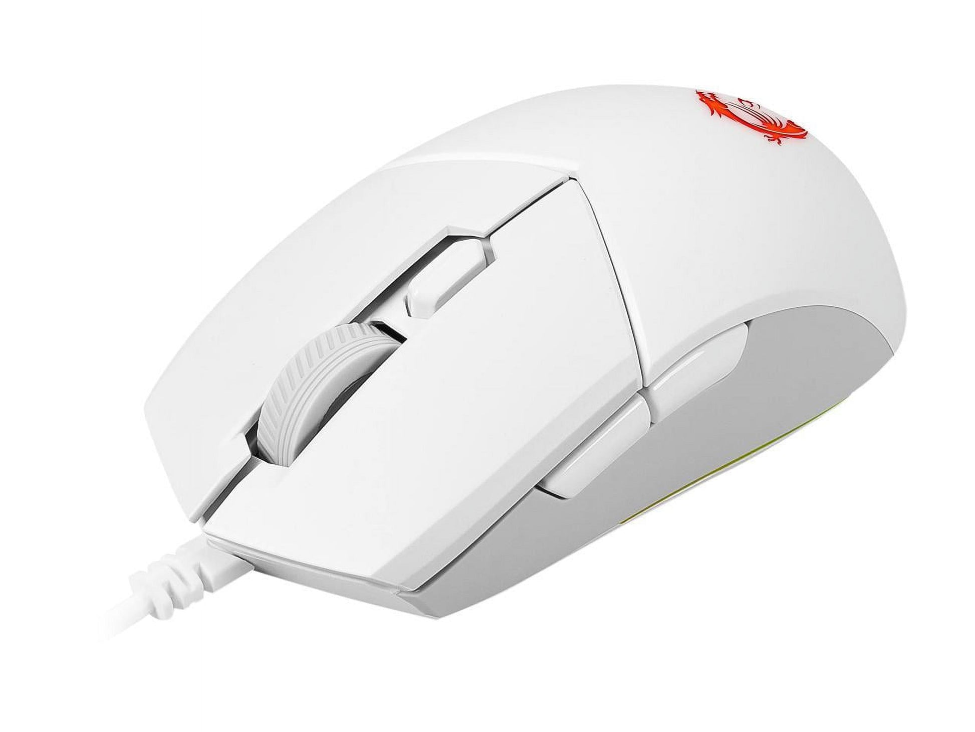Vigor GK30 Combo White, 6-Zone RGB GK30 Gaming Keyboard & GM11 Gaming Mouse, Water Repellent & Splash-Proof, 5000 DPI