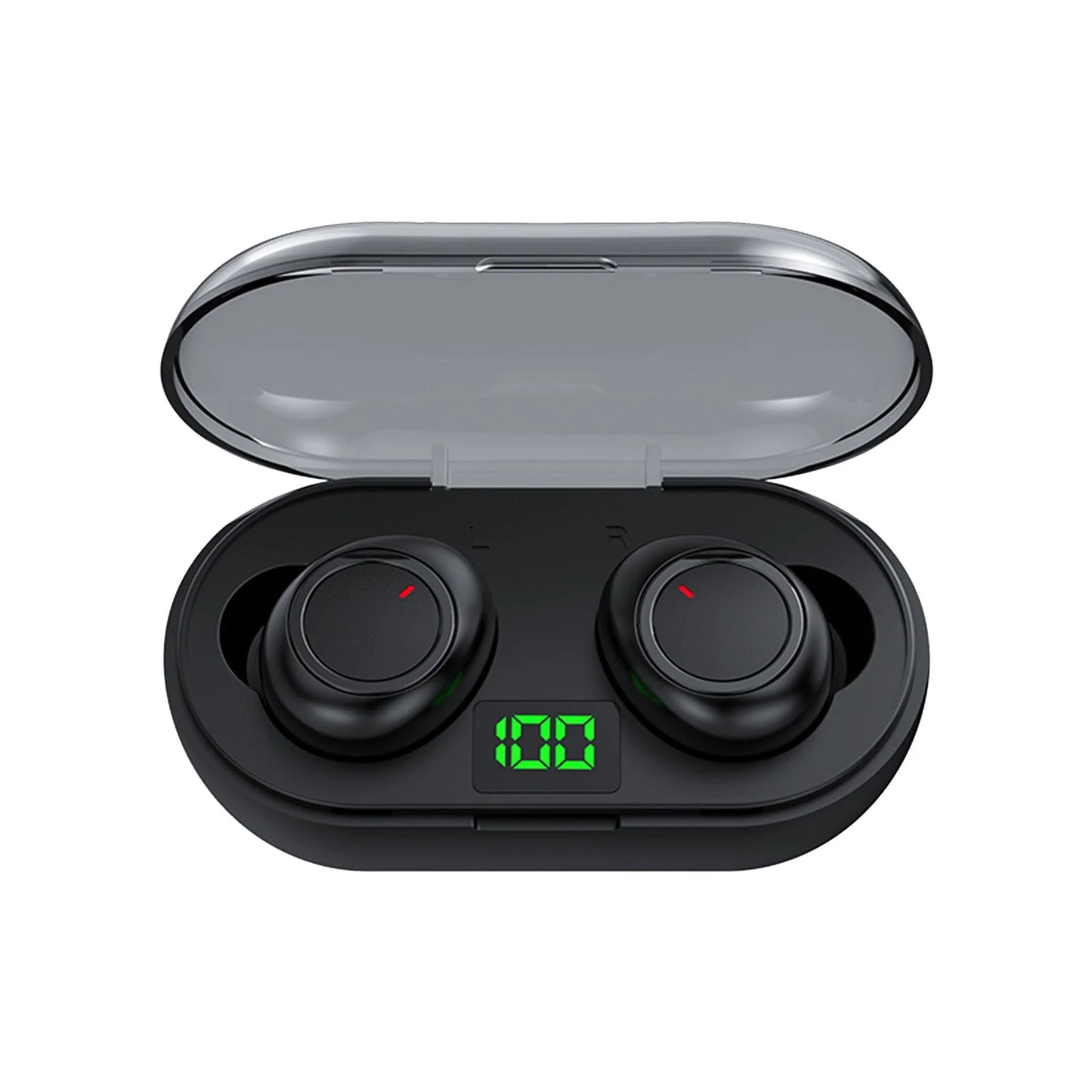 Rvasteizo Wireless Earbuds Mini Ear Buds  5.3 Bluetooth Headsets Light-Weight Earphones with Microphone & Charging Case Display