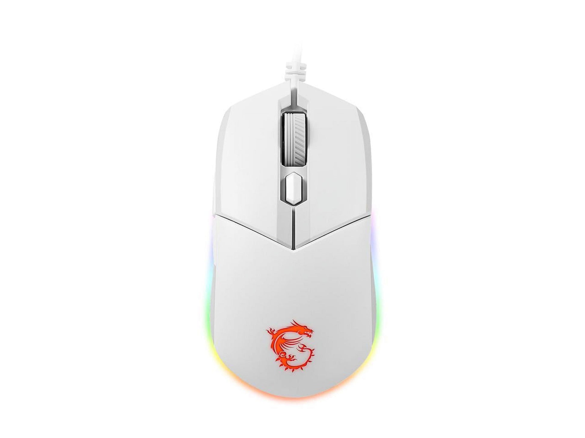 Vigor GK30 Combo White, 6-Zone RGB GK30 Gaming Keyboard & GM11 Gaming Mouse, Water Repellent & Splash-Proof, 5000 DPI