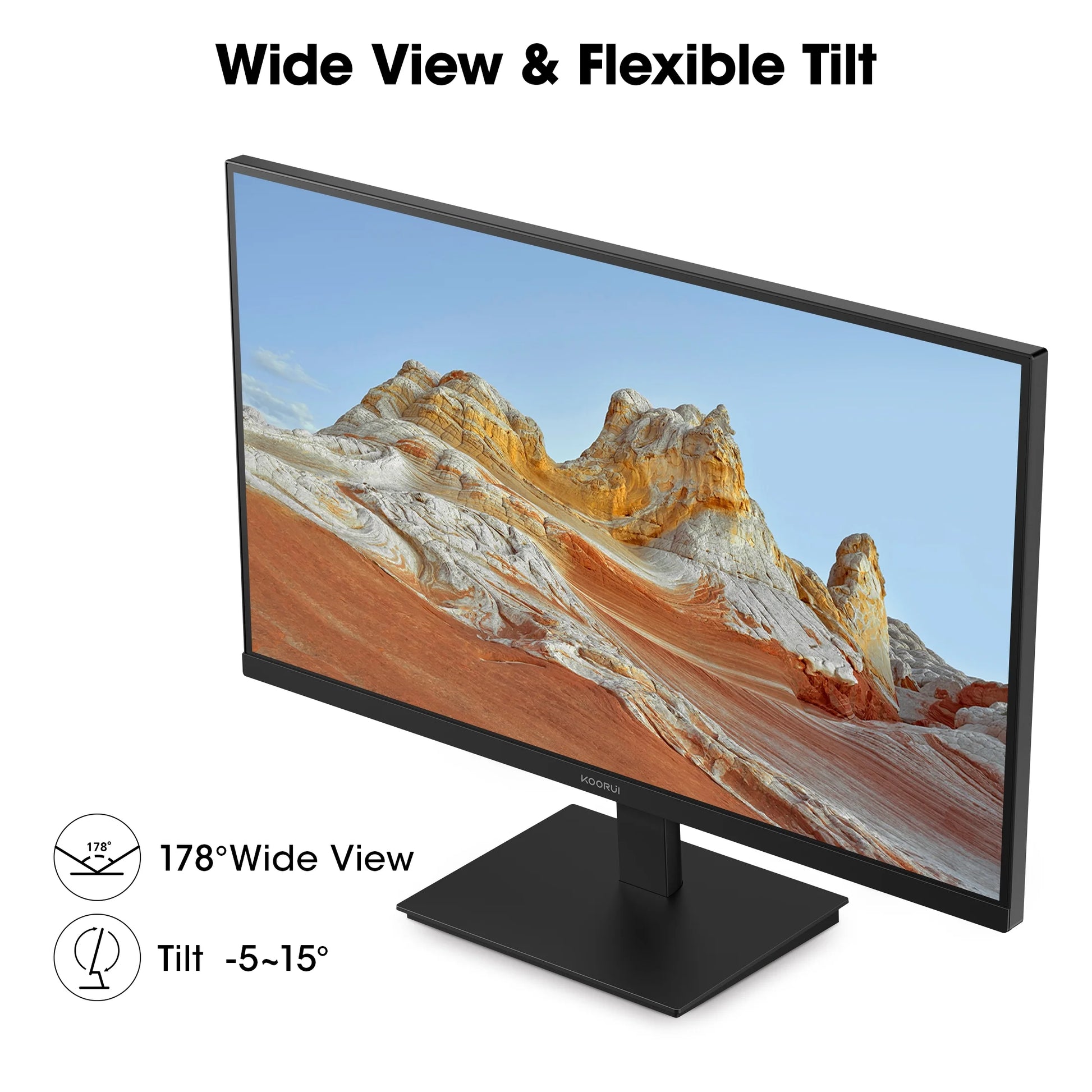 22" FHD 100 Hz Computer Monitor, PC Monitor with Adaptive-Sync, E2212F, New