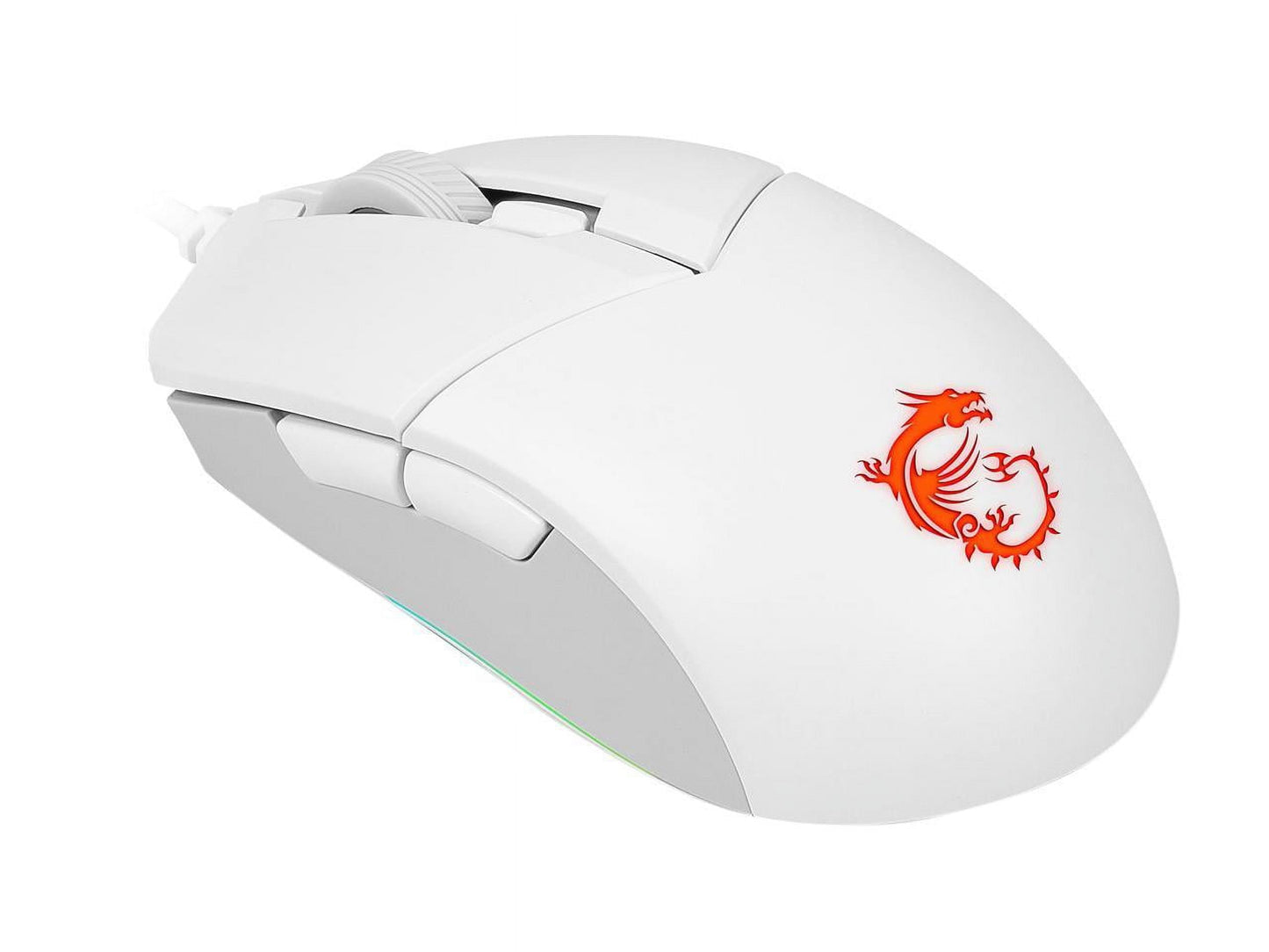 Vigor GK30 Combo White, 6-Zone RGB GK30 Gaming Keyboard & GM11 Gaming Mouse, Water Repellent & Splash-Proof, 5000 DPI