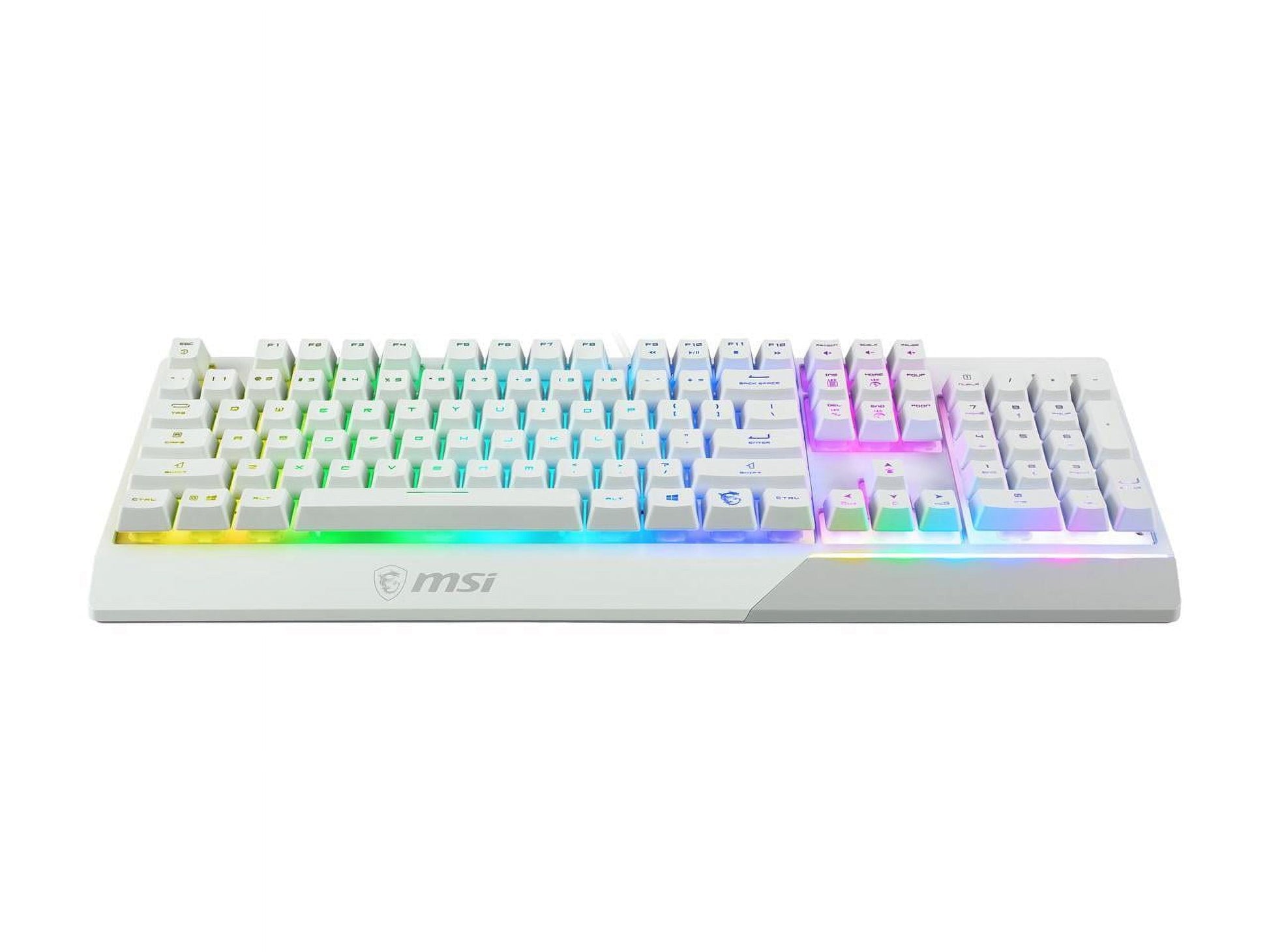 Vigor GK30 Combo White, 6-Zone RGB GK30 Gaming Keyboard & GM11 Gaming Mouse, Water Repellent & Splash-Proof, 5000 DPI
