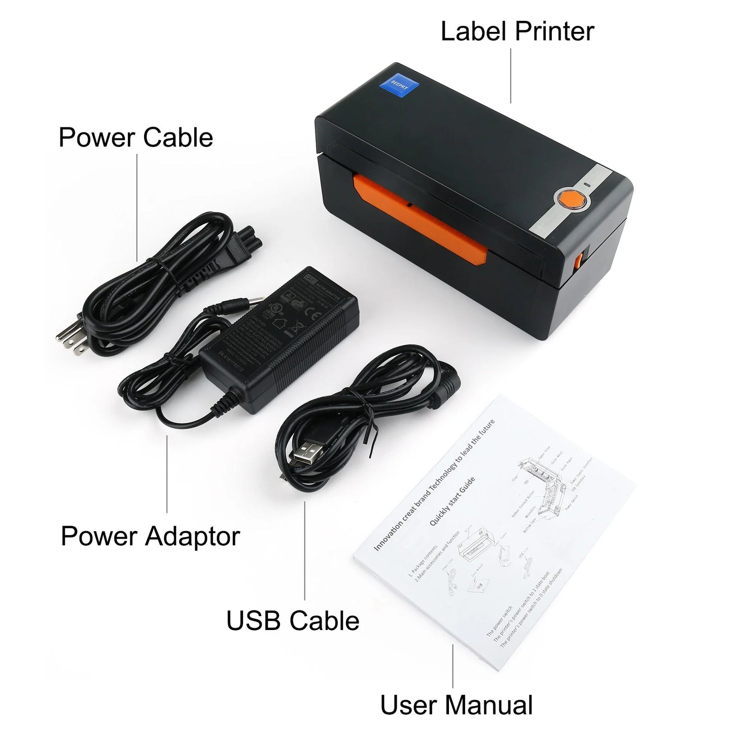 Thermal Label Printer, 4X6 Shipping Label Printer, High Speed