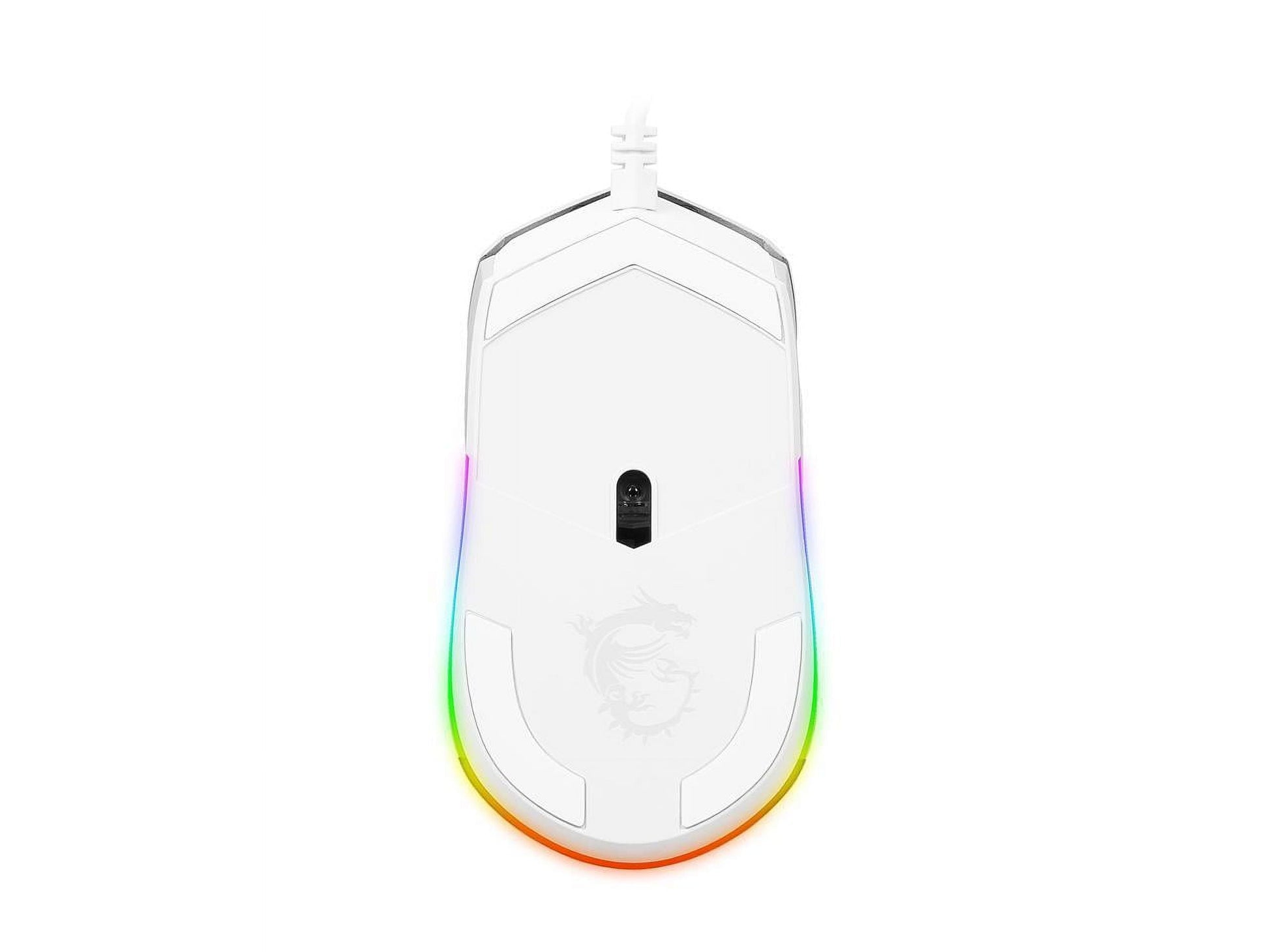 Vigor GK30 Combo White, 6-Zone RGB GK30 Gaming Keyboard & GM11 Gaming Mouse, Water Repellent & Splash-Proof, 5000 DPI