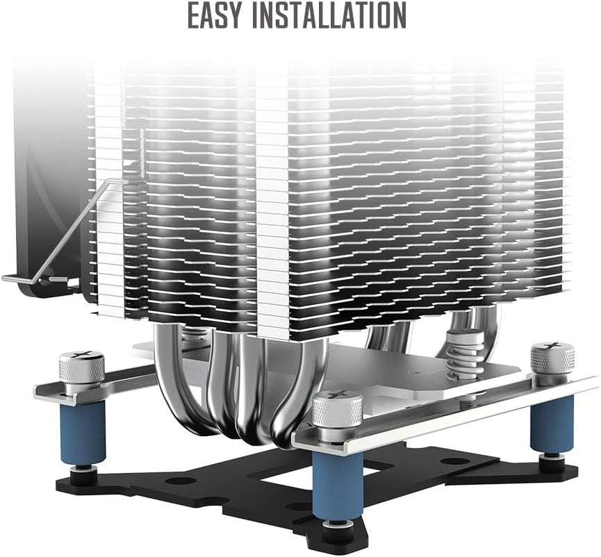 Se-914-Xt-Basic CPU Cooler 126Mm Height CPU Air Cooler 4 Heatpipes CPU Air Cooler 92Mm PWM Fan Air Cooling for Intel/Amd, LGA 1700 Compatible