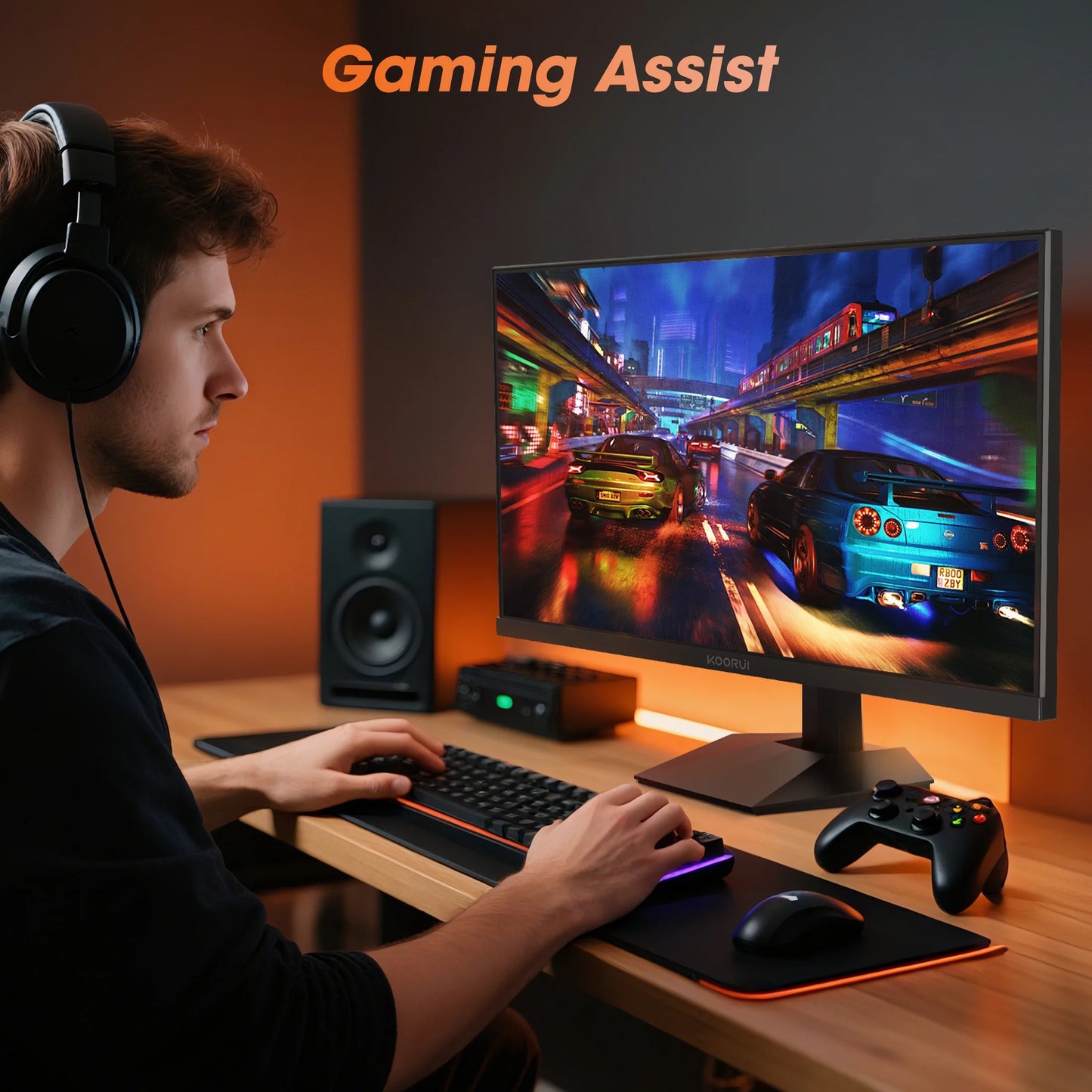 24" 2K 1440P Gaming Monitor, 180Hz QHD Computer Monitor, New Pc Monitor, G2421V