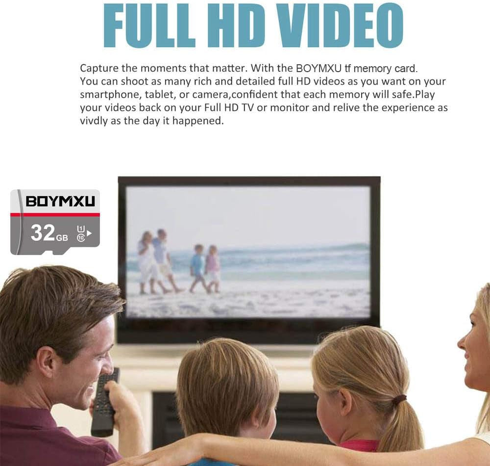 TF Memory Card 32GB with Adapter - High Speed UHS-I Class 10 with USB 3.0 Reader