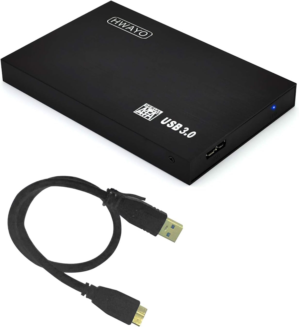 2.5'' 250GB Ultra Slim Portable External Hard Drive USB3.0 HDD Storage for PC, Laptop, Xbox One Consle (Black)