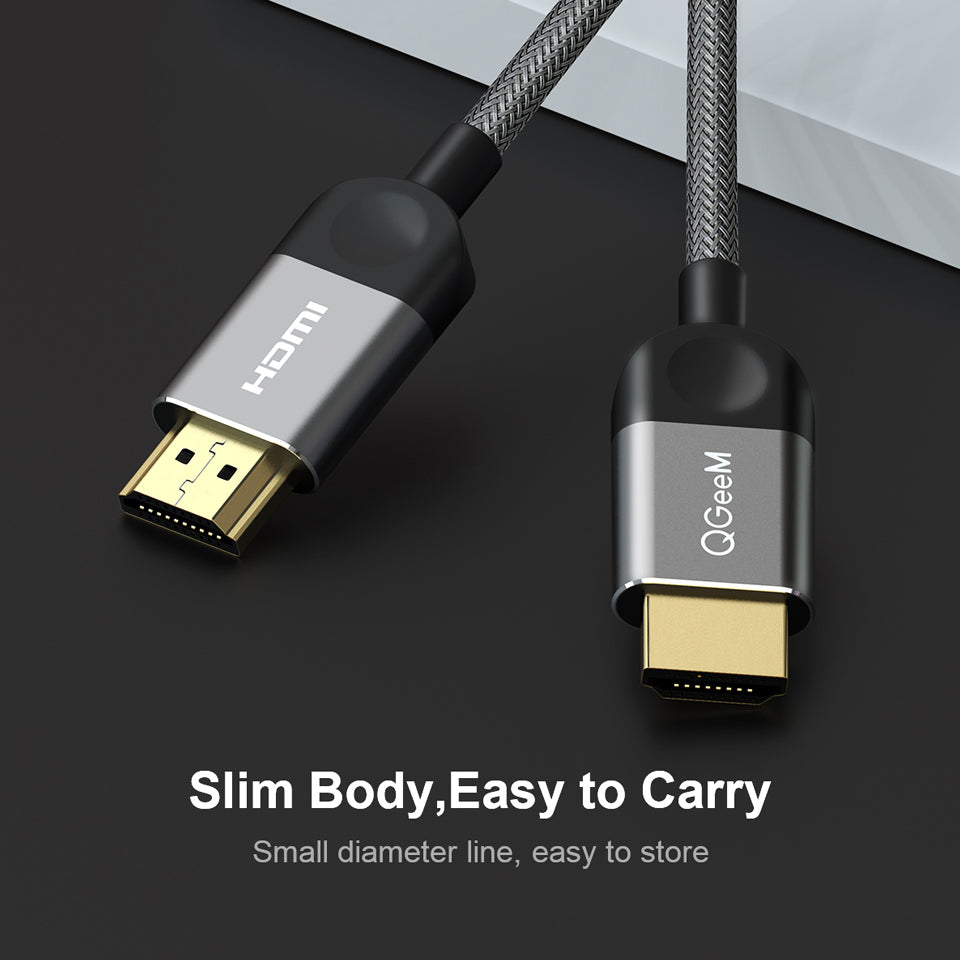 Qgeem HDMI Cable 1M 2M 5M Hdmicable HDMI to HDMI 2.0 4K Cable