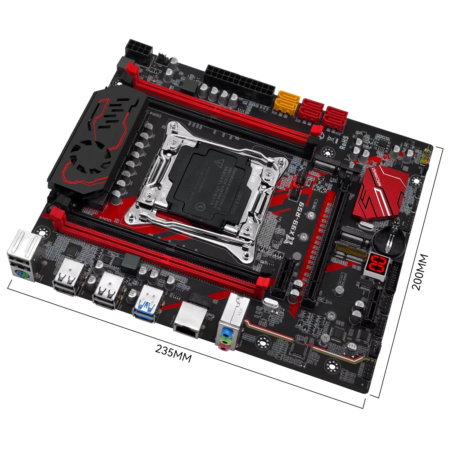 X99 Gaming Motherboard RS9 Optiona Kit LGA2011-3 Lntel Xeon E5 2680 V4 CPU and DDR4 32GB(2*16GB) M.2 NVME Quad Channel